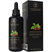 Los mejores  - GANADOR 01-21x Aceite de Jojoba ORGÁNICO - Vegano + Prensado en Frío - Rico en Vitamina E para una Piel Suave y Pelo y…
